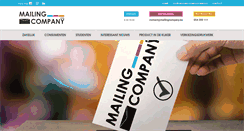Desktop Screenshot of mailingcompany.be